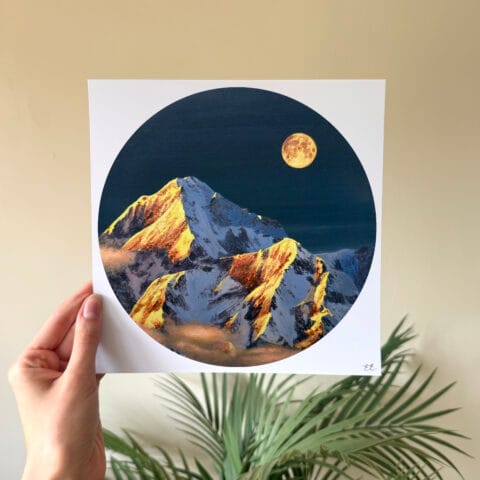 Gold Hour print hand