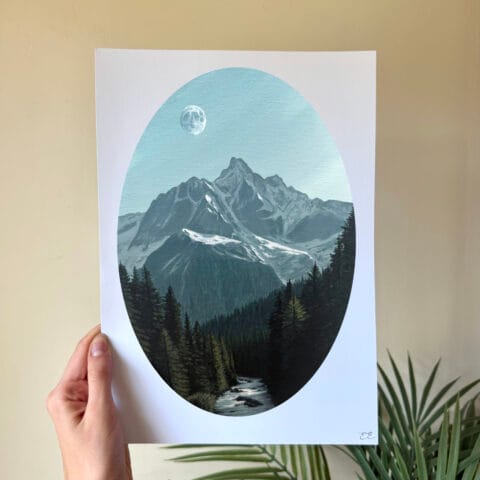 Riverway print hand