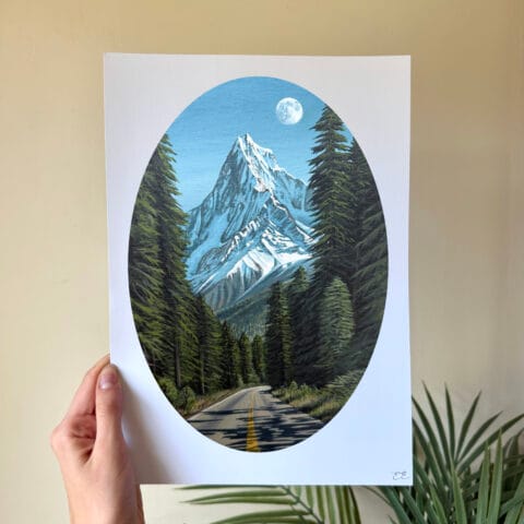 Road Trip print hand