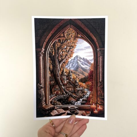 Hearthwood handheld print